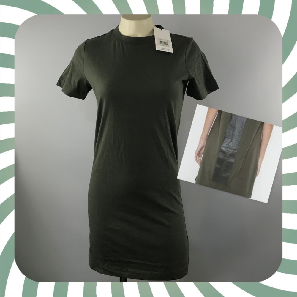 NWT Isabella Rose Taylor Blank Canvas Shirt Dress green